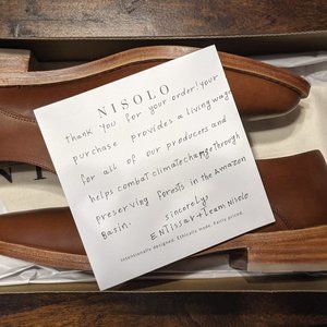 Womens Nisolo James Ofxord - Brandy Size 8